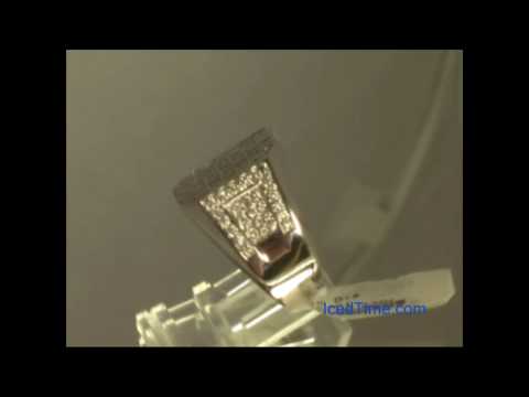 Joe Rodeo Men's 14K White Gold Diamond Ring 5.63ct - IcedTime.com