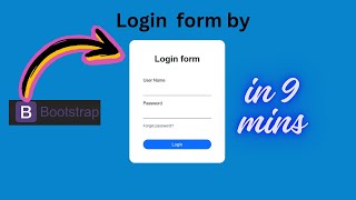 Login Form in just 9 Minutes with Bootstrap 5!  #html #css #bootstrap #loginpage