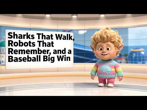 Sharks That Walk, Robots That Remember, and a Baseball Big Win