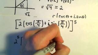 DeMoivre's Theorem: Raising a Complex Number to a Power, Ex 3