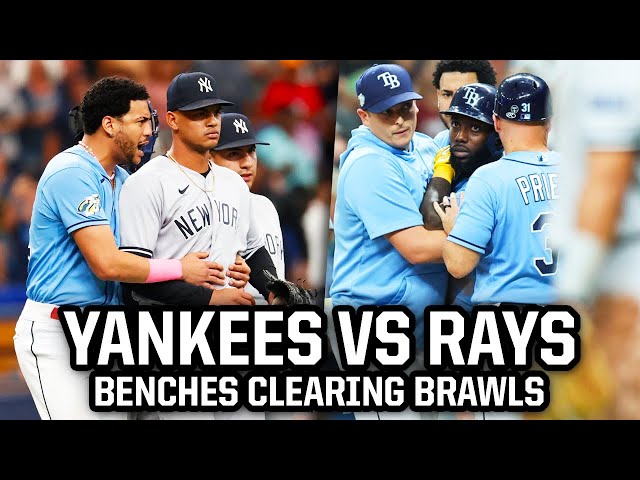 Yankees and Rays benches clear twice, a breakdown