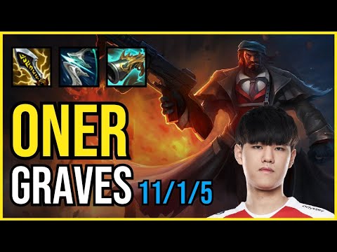 ONER - GRAVES vs NIDALEE Jungle - KR Challenger - Patch 11.4 PENTAKILL