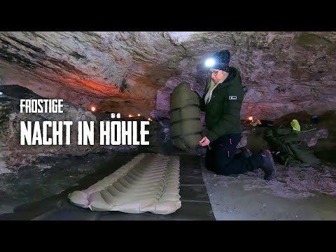 HÖHLENÜBERNACHTUNG bei FROST | Boofen bei eisigen -6 °C in Sandsteinhöhle | Sächsische Schweiz