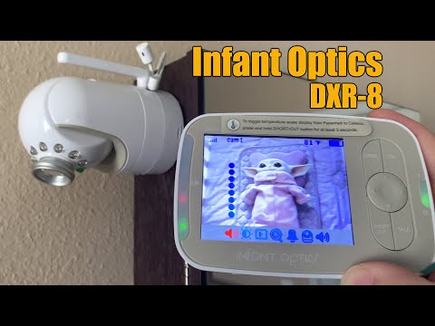Infant Optics DXR-8 PRO - Patented Active Noise Reduction (ANR), 5” HD Video Baby Monitor with 1 Camera, No WiFi, Hack-Proof,Pan Tilt Zoom, Interchangeable Lens video review thumbnail