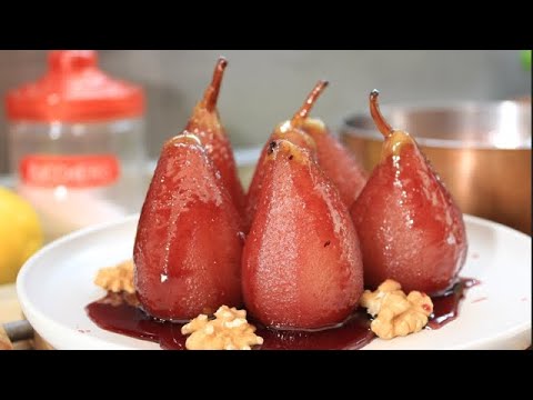 PERE COTTE nel vino sciroppato ricetta delle pere cotte