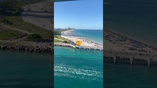 Miami sailaway with msc seascape, just wow view from my balcony #cruises #cruiseship #balconycabin