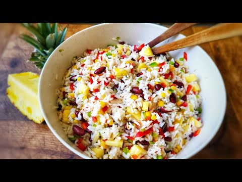 SALADE DE RIZ EXOTIQUE et VÉGÉTARIENNE