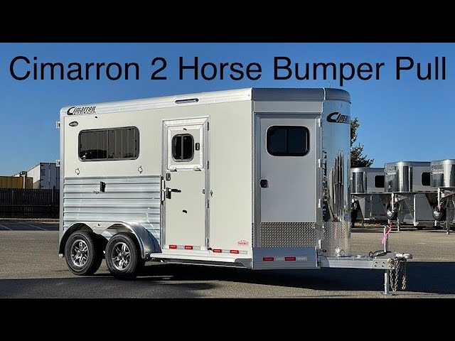 Preview image of 2024 Cimarron Norstar 2 Horse Bumper Pull Warmblood Straight Load youtube video