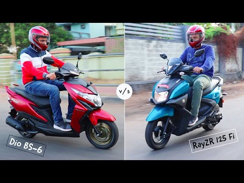 Yamaha RayZR 125 BS-6 v/s Honda Dio BS-6 detailed comparison!!