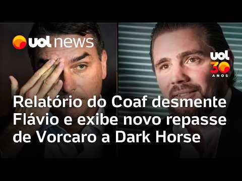Flávio Bolsonaro admitiu valor menor do que o repassado por Vorcaro a Dark Horse, aponta relatório