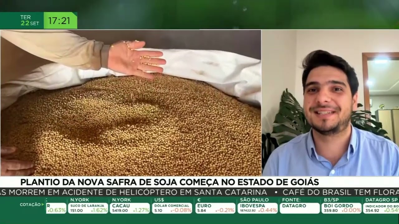 Plantio da nova safra de soja começa no estado de Goiás
