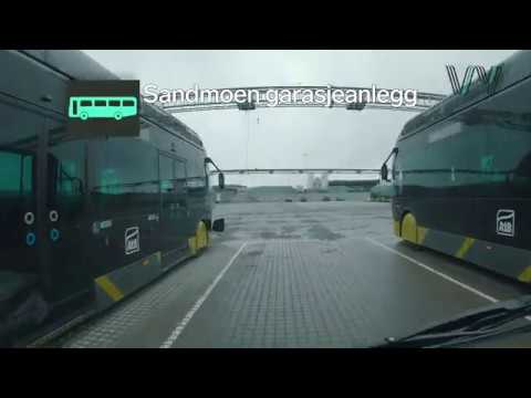 Innkjøring linje 1 Tillerterminalen  - Sandmoen