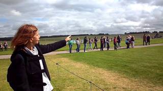 Stonehenge, Wiltshire - explicações sobre a Heel Stone