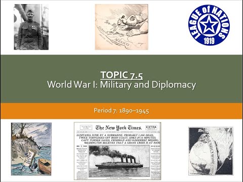 APUSH-World War I-Military and Diplomacy