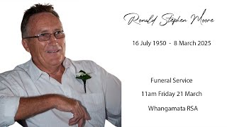 Ronald Stephen (Steve) Moore- Funeral Service