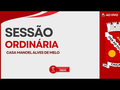 Sessão Ordinária | 10-03-2026 | Câmara de Vereadores de Caiçara PB