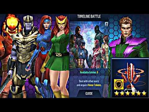 Molecule Man Auto Play Timeline Battle Test With Normal Build - Marvel Future Fight