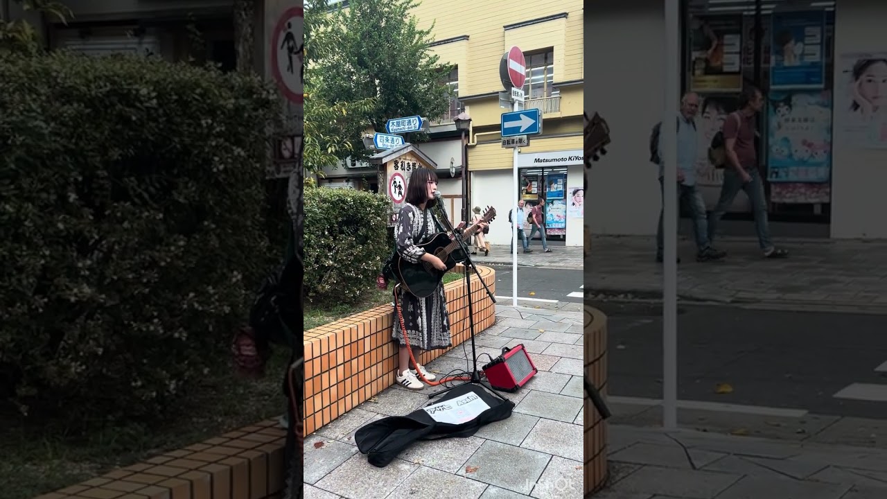 橙/チャットモンチー　路上ライブ　Street performance