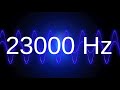 23000 Hz clean pure sine wave TEST TONE