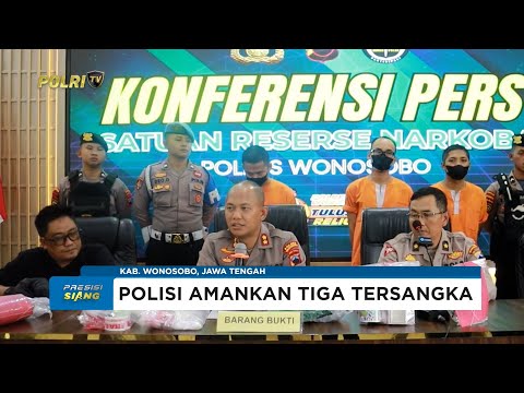 POLRES WONOSOBO BONGKAR JARINGAN NARKOBA, 3 TERSANGKA DITANGKAP
