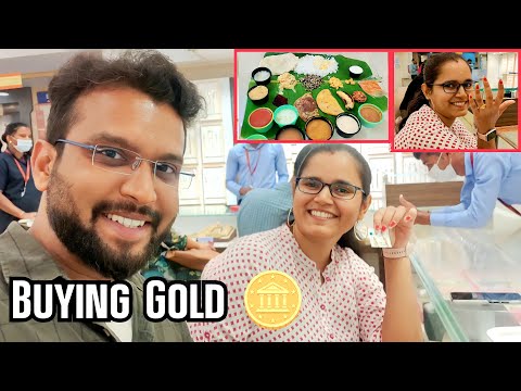 Buying GOLD after a long time | Tried Onam sadhya | Adi and mahi
