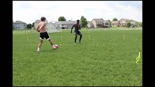 High Intensity Soccer Drills for attacking mids. Samuka and Jose part 2