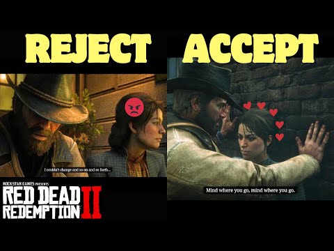 Accept vs Reject Mary's request and go on a Date with her (All choices) - Red Dead Redemption 2