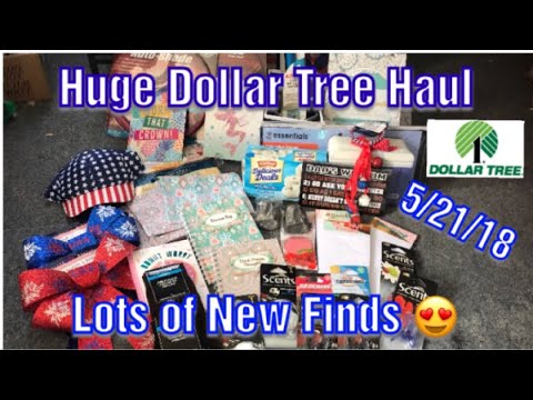 Huge Dollar Tree Haul 5/21/18. Lots of New Finds! Decor, Adult Coloring Books, notebooks & More Video