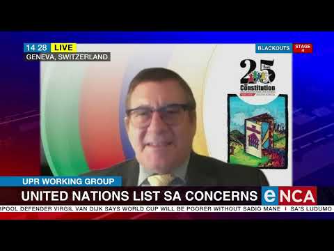 UPR Working Group United Nations list SA concerns