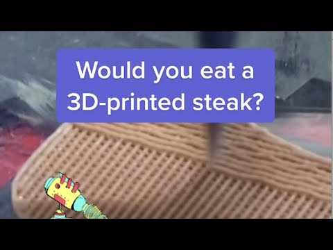 These vegetarian steaks are made with 3D printing...