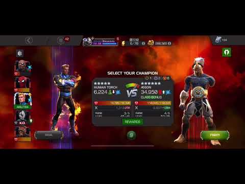 How to beat aegon uncollected with human torch (super easy)