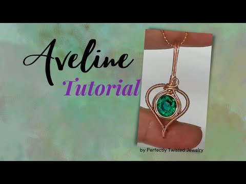 Make this Mini Pendant! Avaline, Everything is Green, Wire Wrapped Mini Pendant