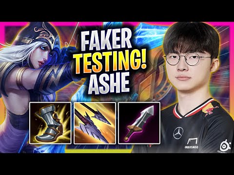 FAKER TESTING ASHE IN KOREA SOLOQ! - T1 Faker Plays Ashe ADC vs Draven! | Season 2025