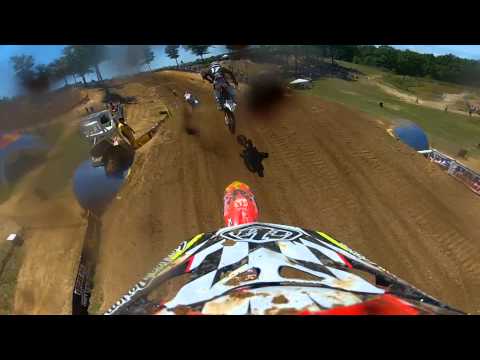 GoPro HD: Jessy Nelson Moto 1 Lap 2012 Lucas Oil Pro Motocross Championship Budds Creek
