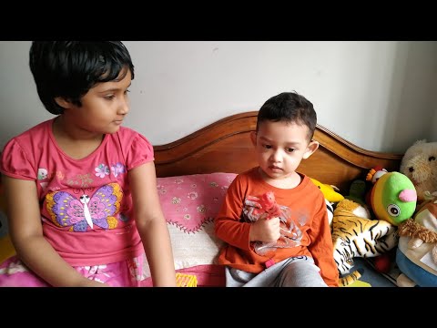 Aayan & rusmila plays with toy animals,,,,