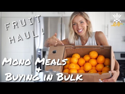 We Bought 100 Bananas & 100 Oranges: Raw Vegan Fruit Haul & Mono Meals