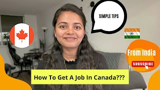 HOW TO GET A JOB IN Canada🇨🇦 from India🇮🇳 | Software Engineer in Canada