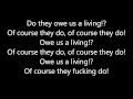 Crass - Do They Owe us a Living (Lyrics)