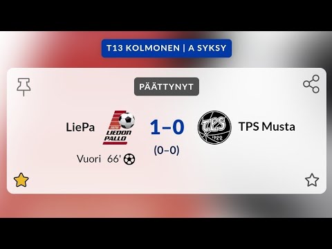 LiePa - TPS 1/2 (T13 Kolmonen, 18.9.2022)