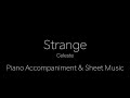 Strange | Celeste | Backing Track | Sheet Music | Piano Accompaniment | Karaoke | Piano Cover |