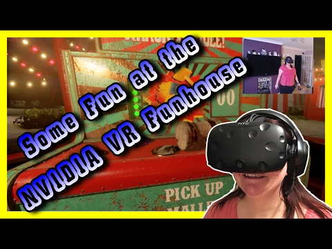 Lisa plays NVIDIA Fun House (HTC Vive)