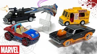 Opening Hot Wheels Marvel-Themed Vehicles!