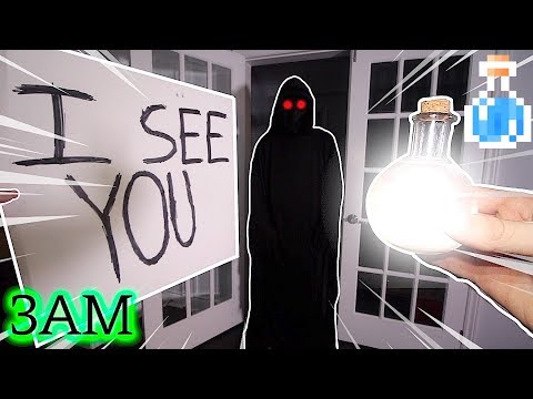 (Insane) Using Potion of GHOST VISIBILITY and playing the GHOST PAPER CHALLENGE at 3AM! (Ghost Seen)