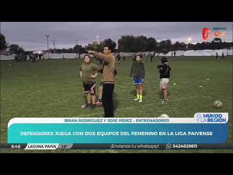 Defensores juega con dos equipos del femenino en Liga Paivense | Rodríquez y Pérez - Entrenadores