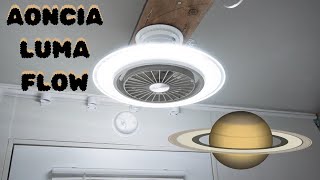 Aoncia Luma Flow Ceiling Fan Light Unboxing Install Review
