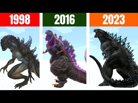 GODZILLA OF EVOLUTION! 1998 - 2016 - 2023 - ANIMAL REVOLT BATTLE SIMUALTOR