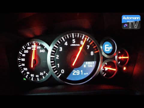 2012 Nissan GTR (560hp) - 0-291 km/h acceleration (60FPS)