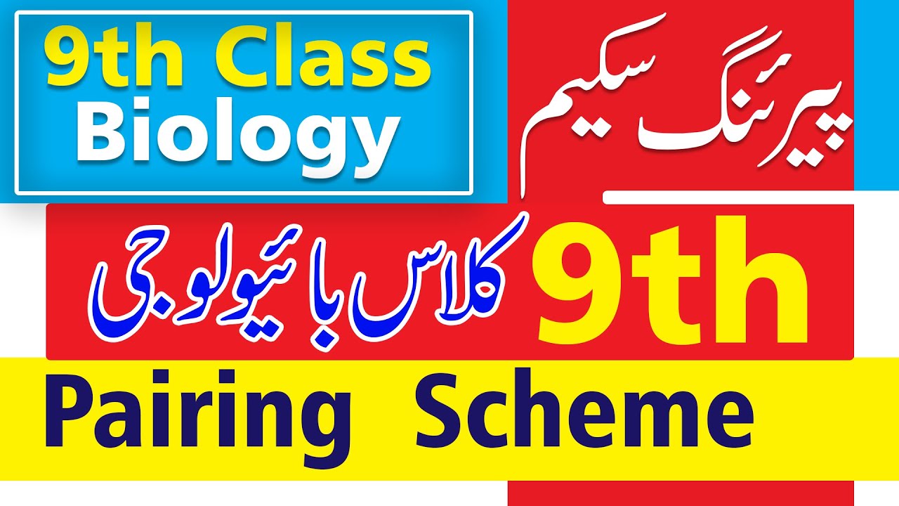 New 9th Class Biology Pairing Scheme 2022 for All Punjab Boards