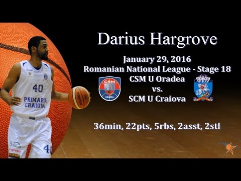Darius Hargrove vs. CSM U Oradea - Jan 29, 2016