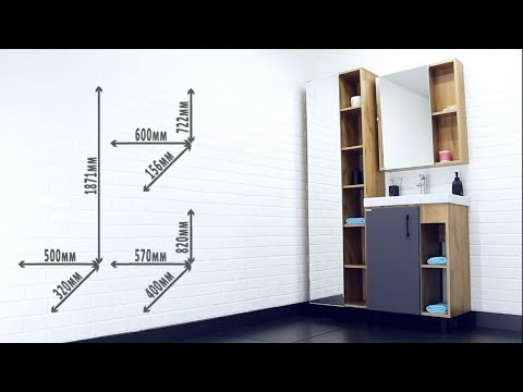 Миниатюра изображения товара Тумба под умывальник Домино Фостер 60 Craft без ящика (белый матовый)